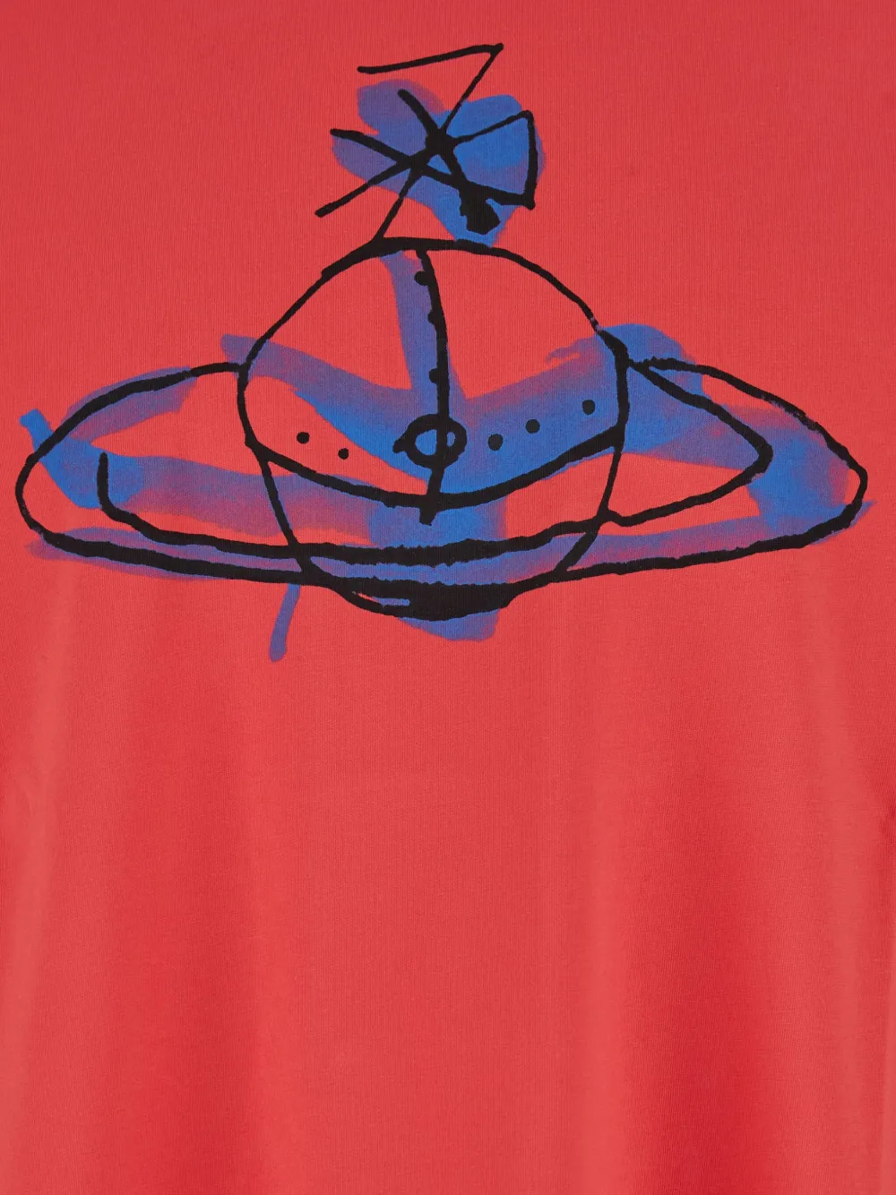 Vivienne Westwood Drawn Orb Classic T-shirt In Orange