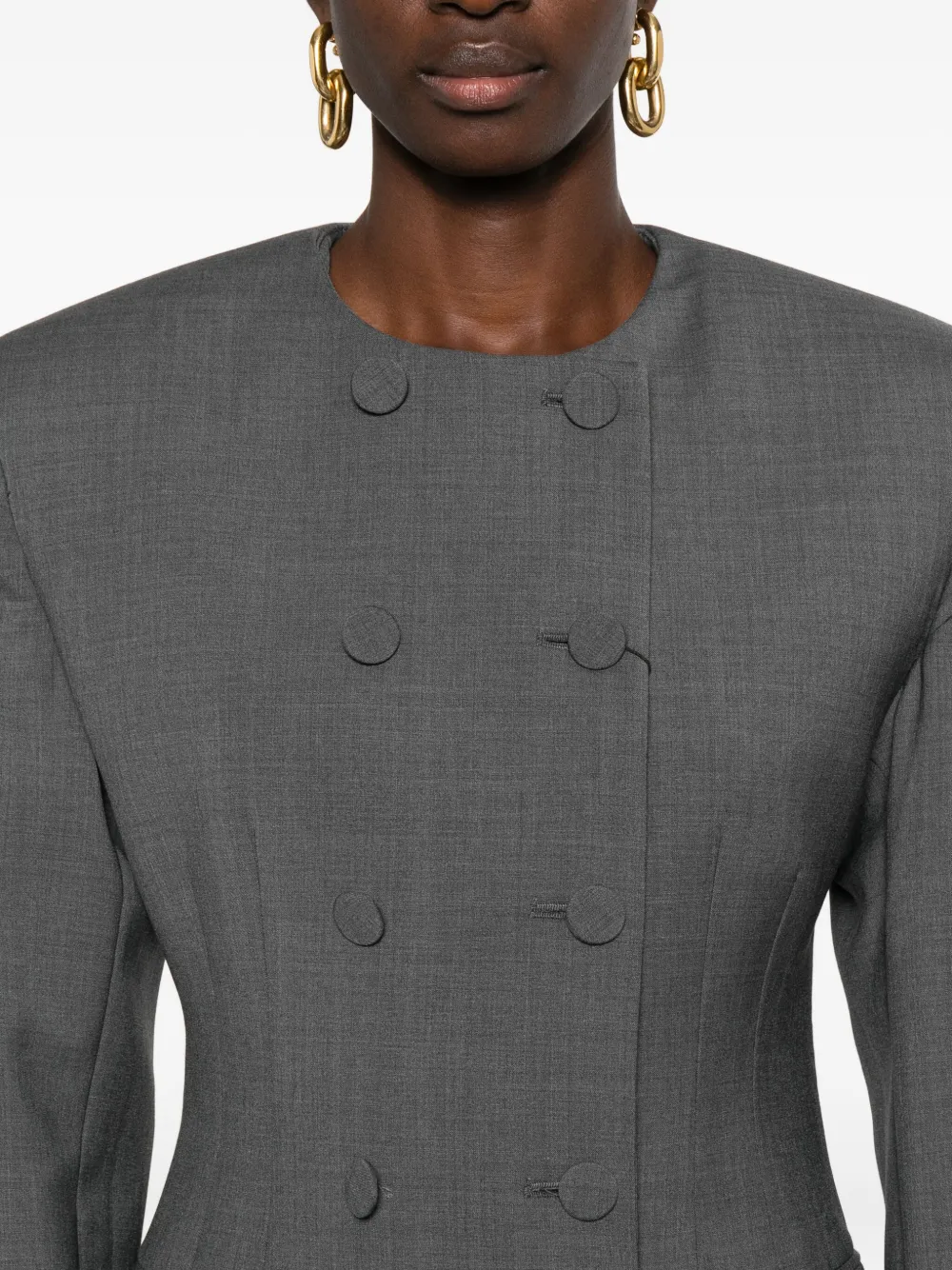 Giuseppe Di Morabito Jas met dubbele rij knopen Grijs