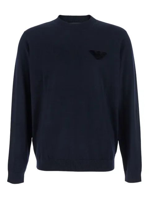 Emporio Armani logo-embellishment sweater
