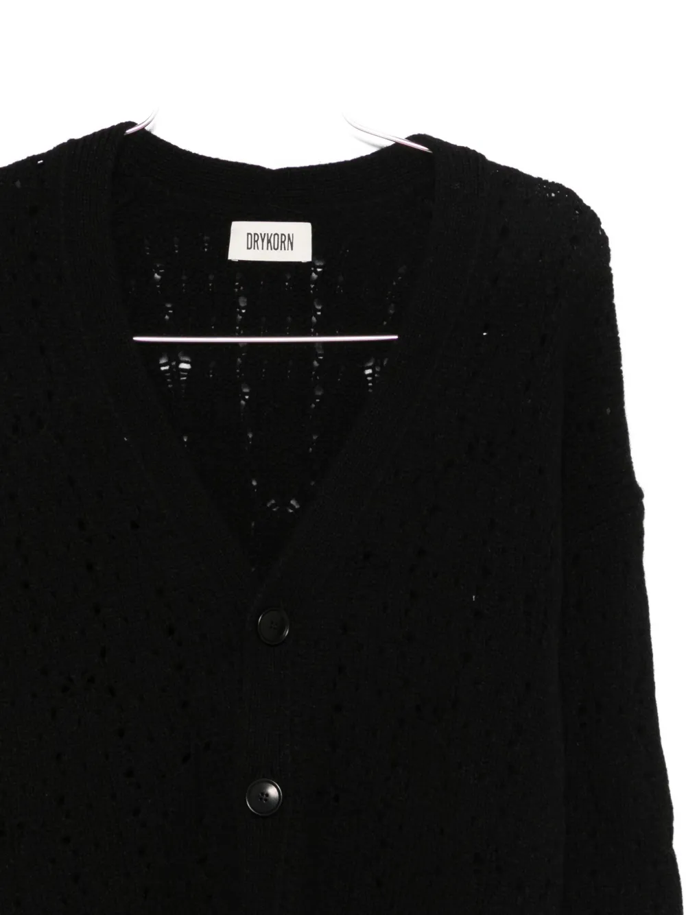 Drykorn Button-front Cardigan In Black