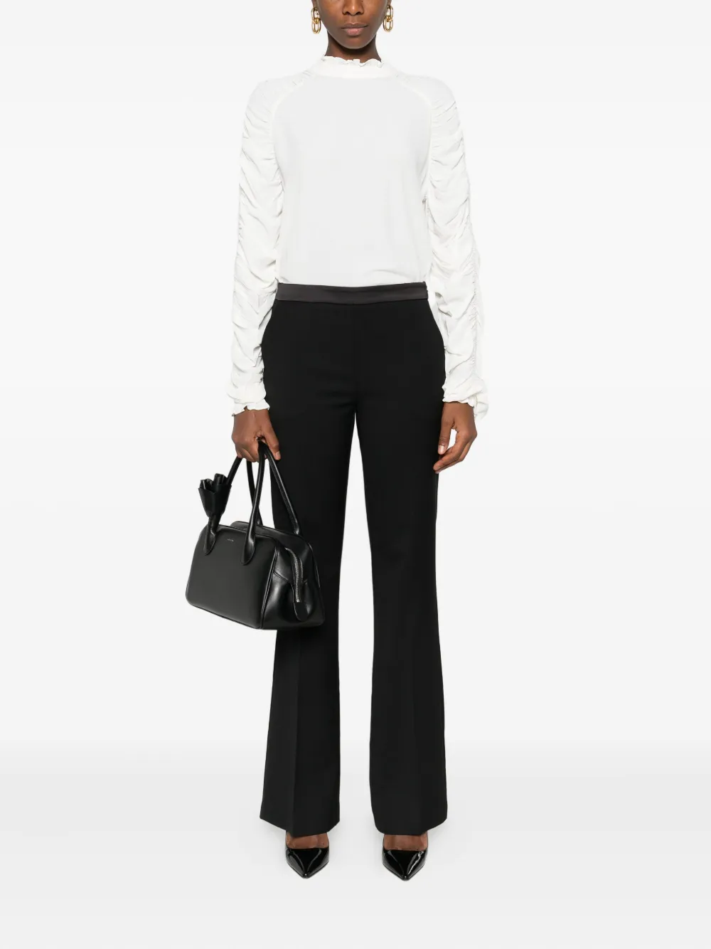 TWINSET straight-leg trousers - Zwart