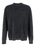 Diesel acid-wash crew-neck sweatshirt - Grey