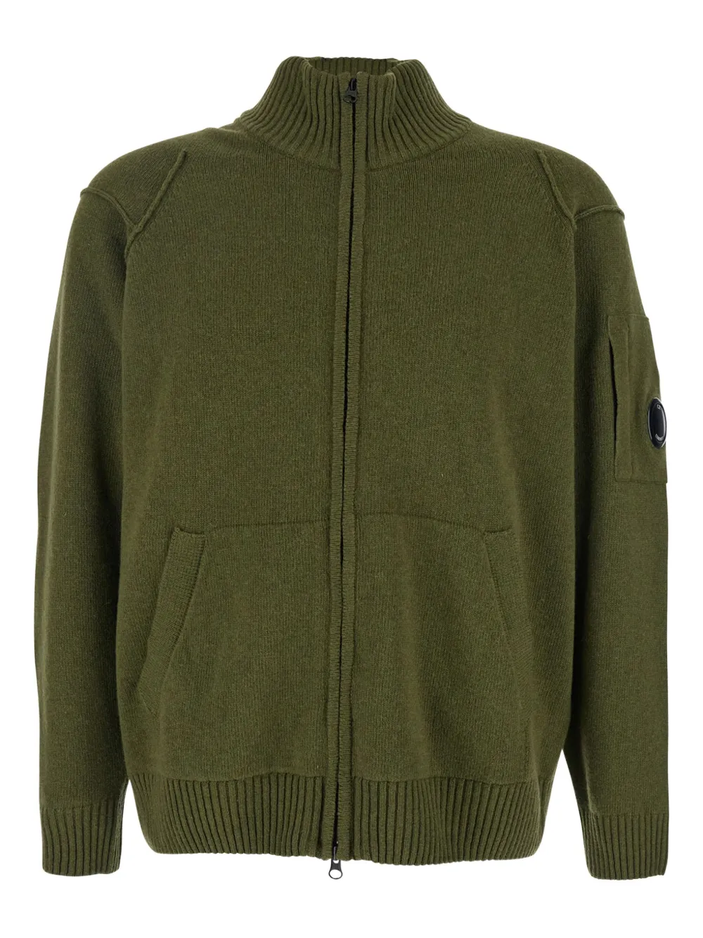 C.P. Company wool-blend zip-up cardigan | Green | Image 1