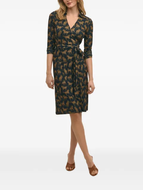 Brooks Brothers printed wrap dress