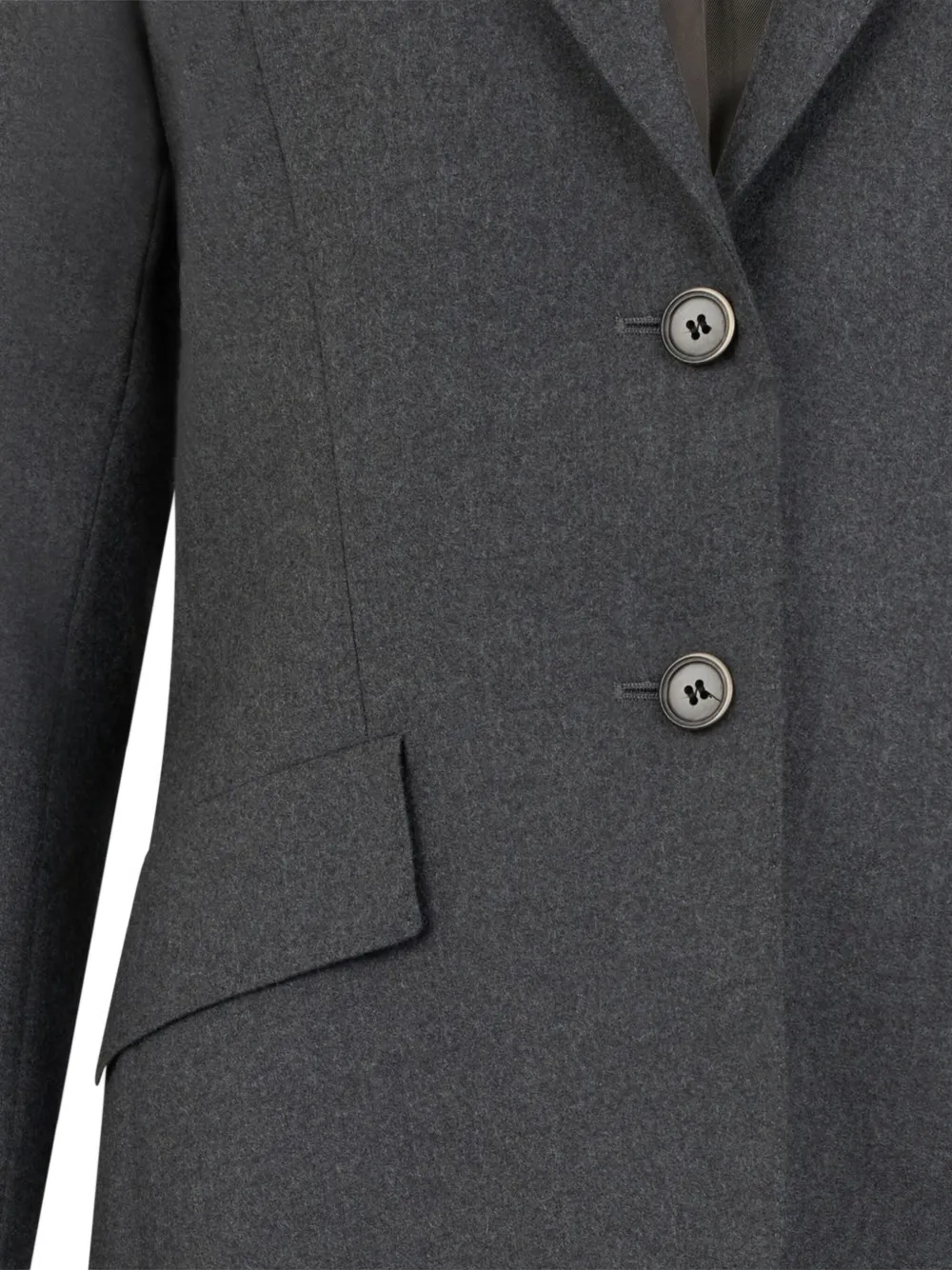 Brooks Brothers Blazer van scheerwol Grijs