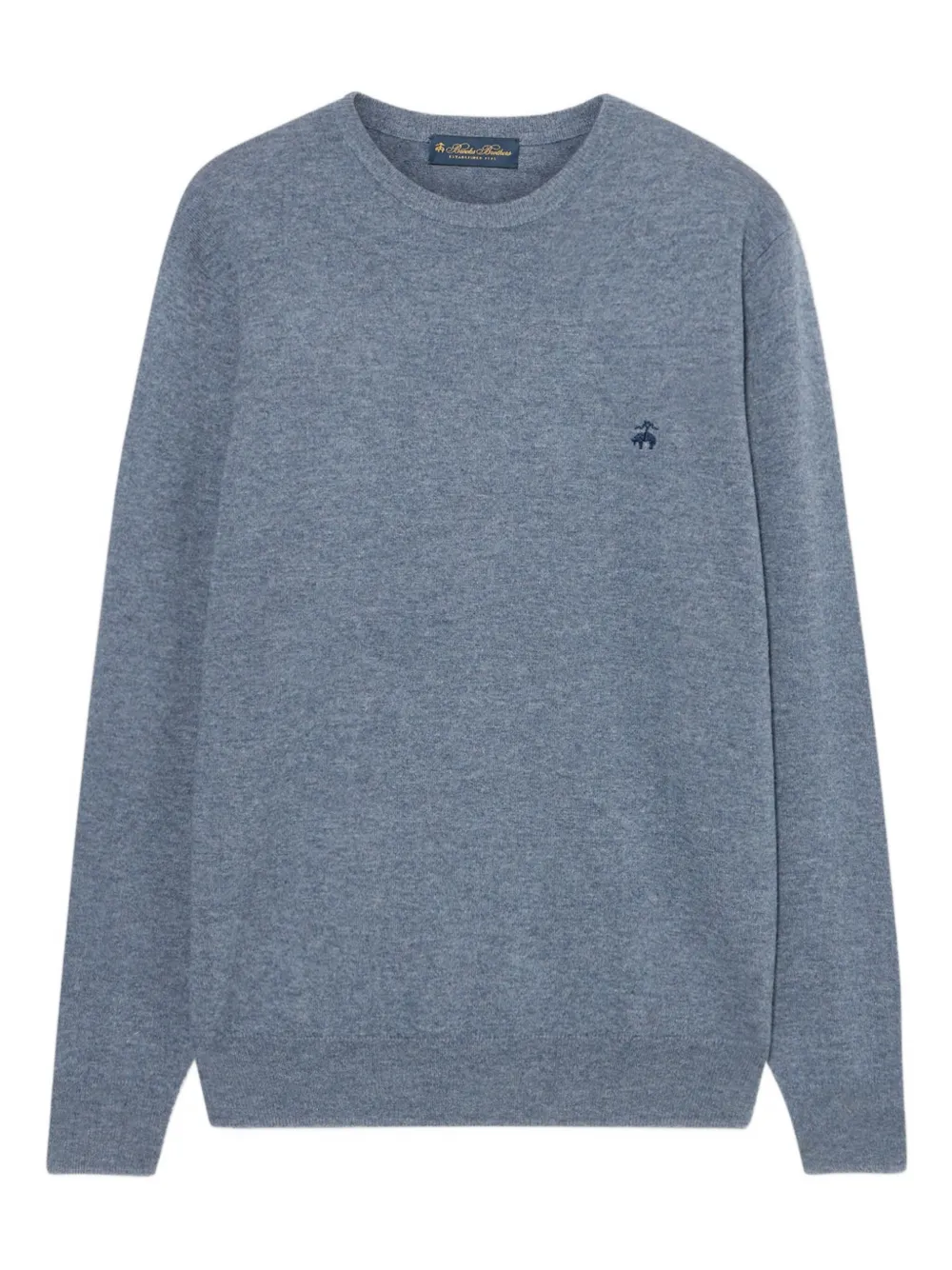 Brooks Brothers Lamswollen trui met ronde hals Grijs