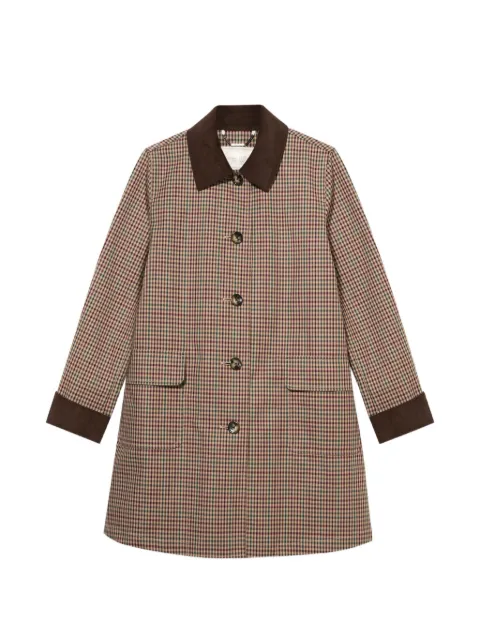Brooks Brothers checked cotton coat