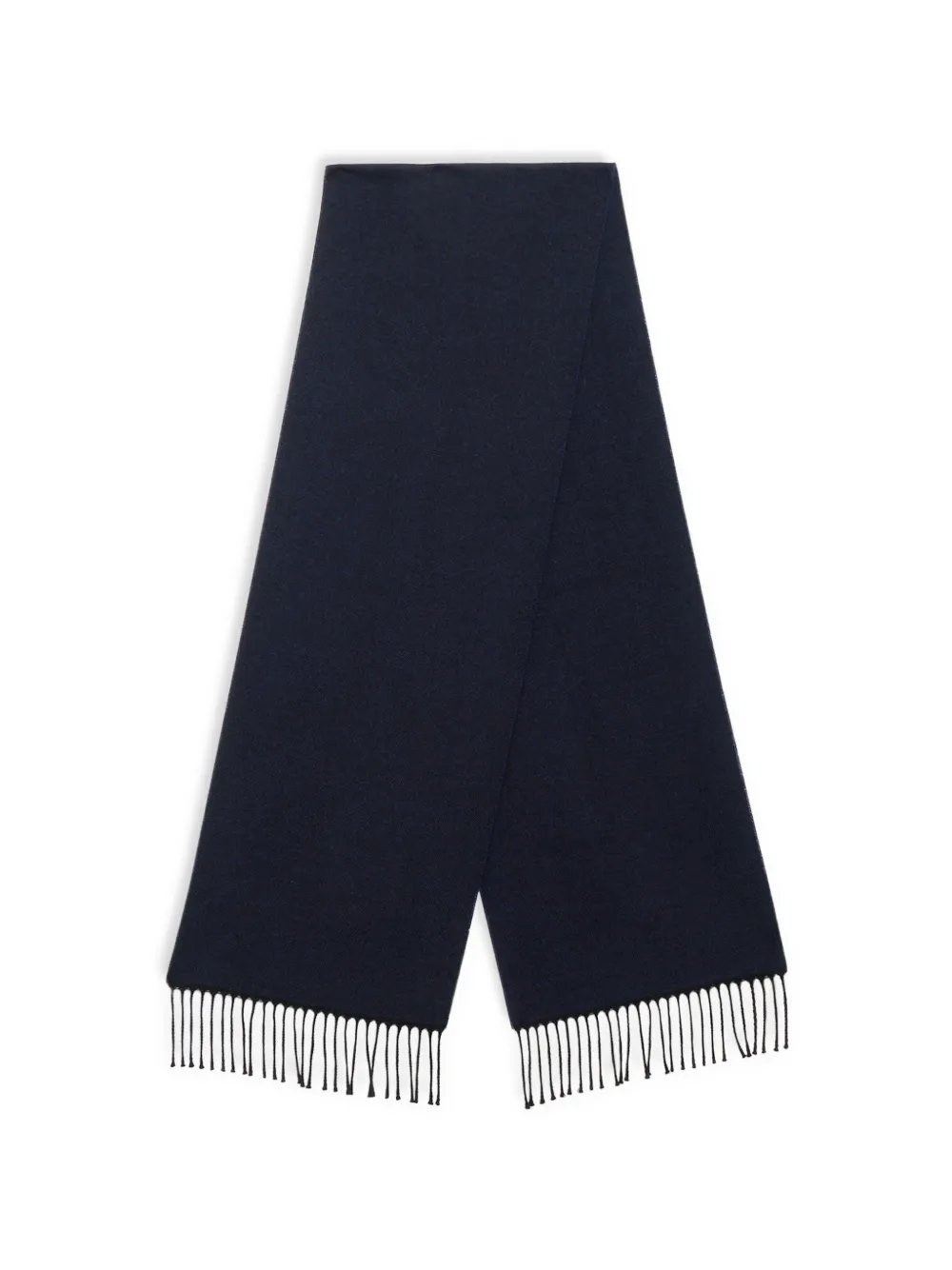 Brooks Brothers fringed scarf - Blu