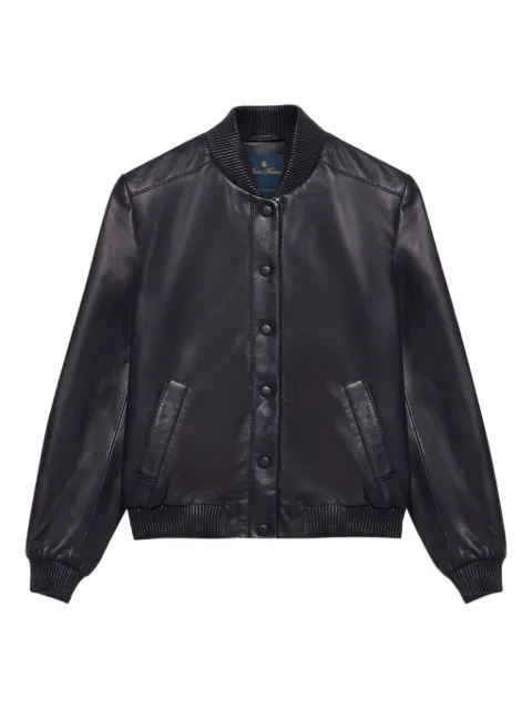 Brooks Brothers leather bomber jacket