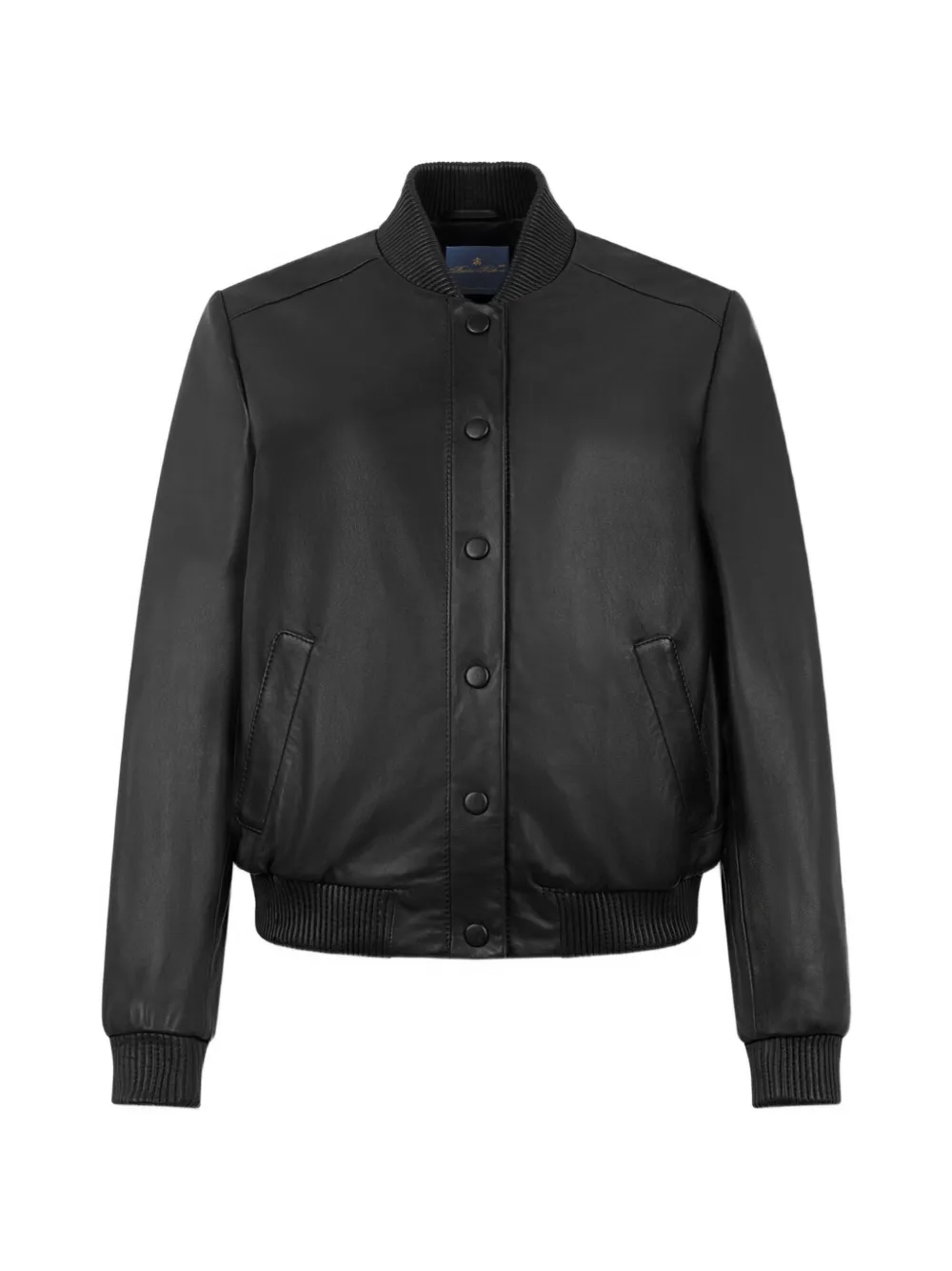 Brooks Brothers veste bomber en cuir - Bleu
