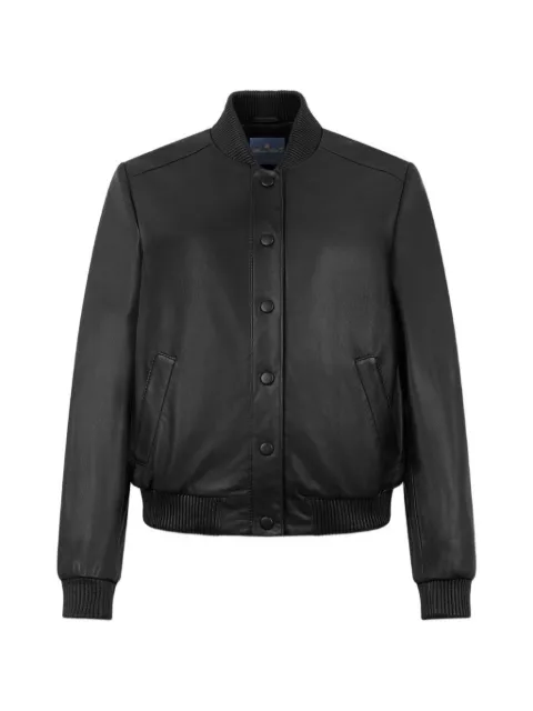Brooks Brothers leather bomber jacket