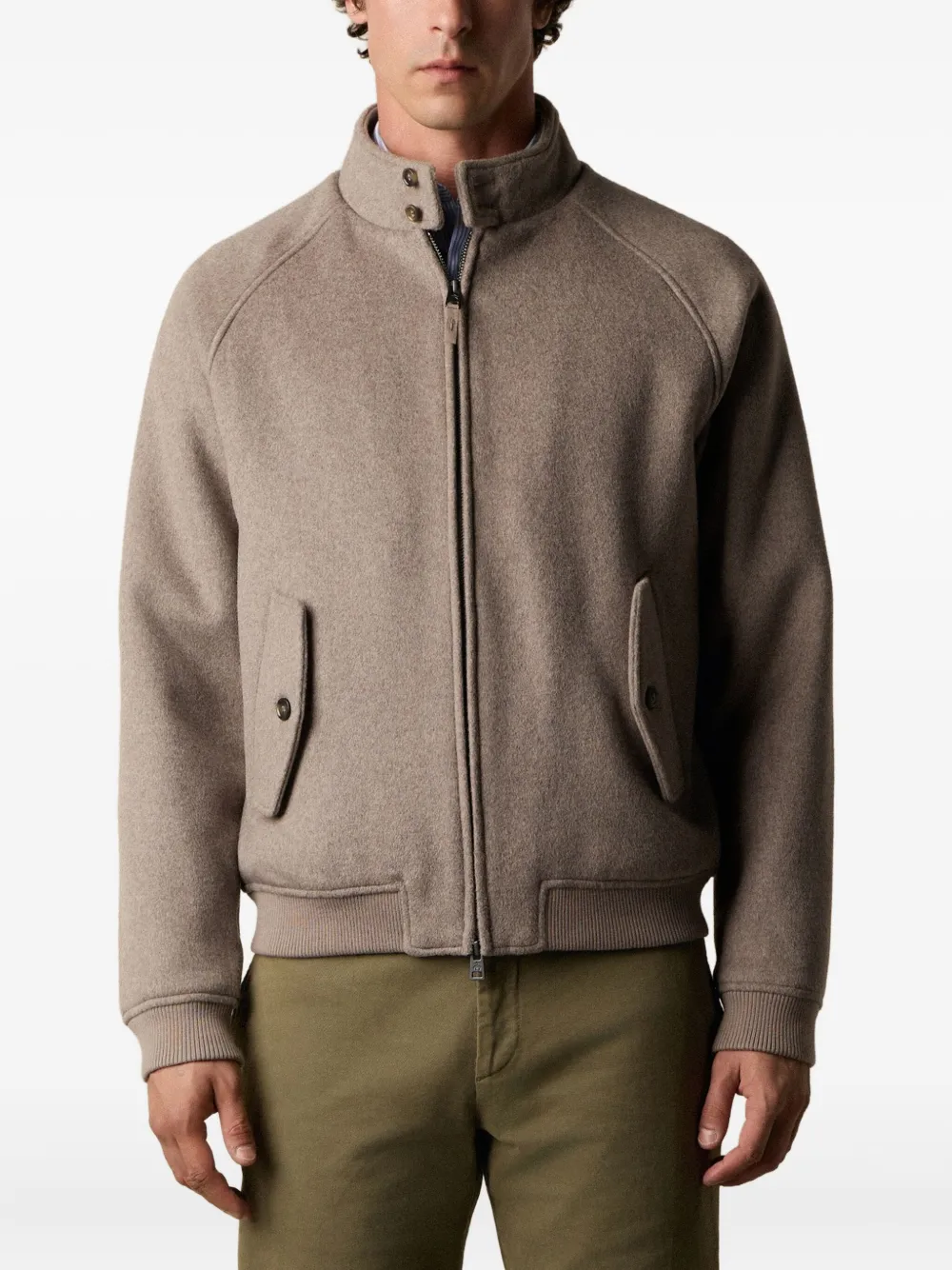  Brooks Brothers Zip-up Jacket - Neutrals 