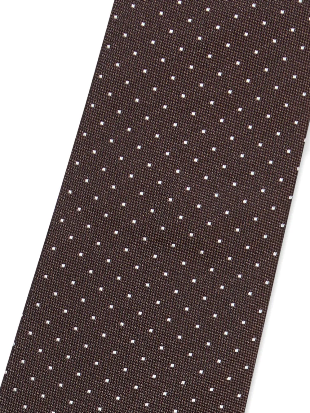  Brooks Brothers Polka Dot Silk Tie - Brown 