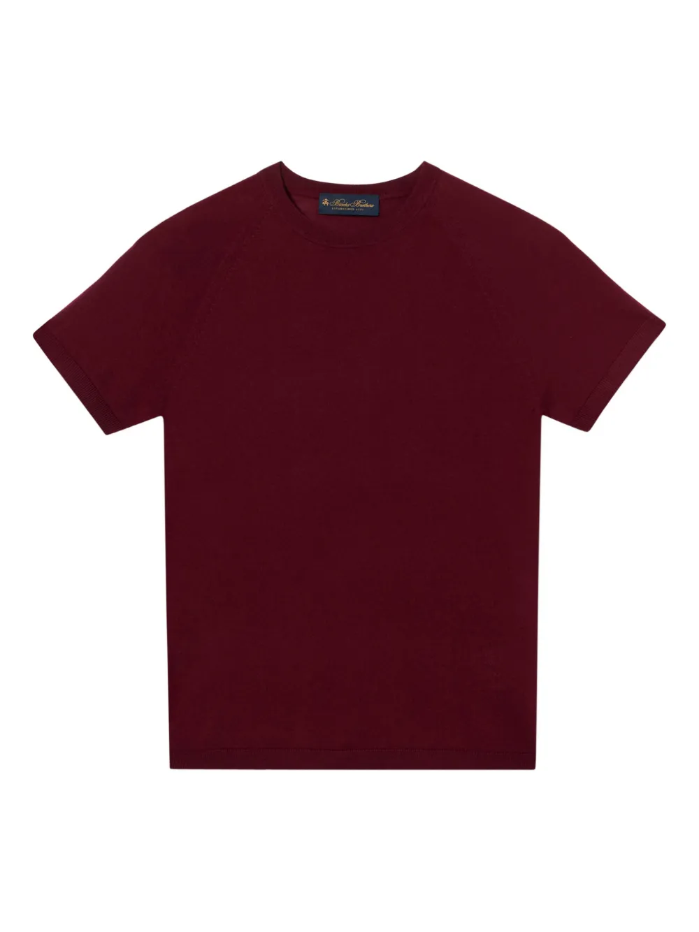 Brooks Brothers T-shirt in lana a maniche corte - Rosso
