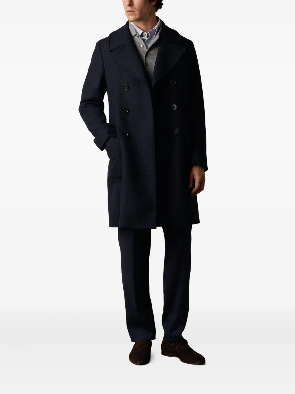 Brooks Brothers double-breasted wool-blend coat | Double Breasted Coats | Image 2