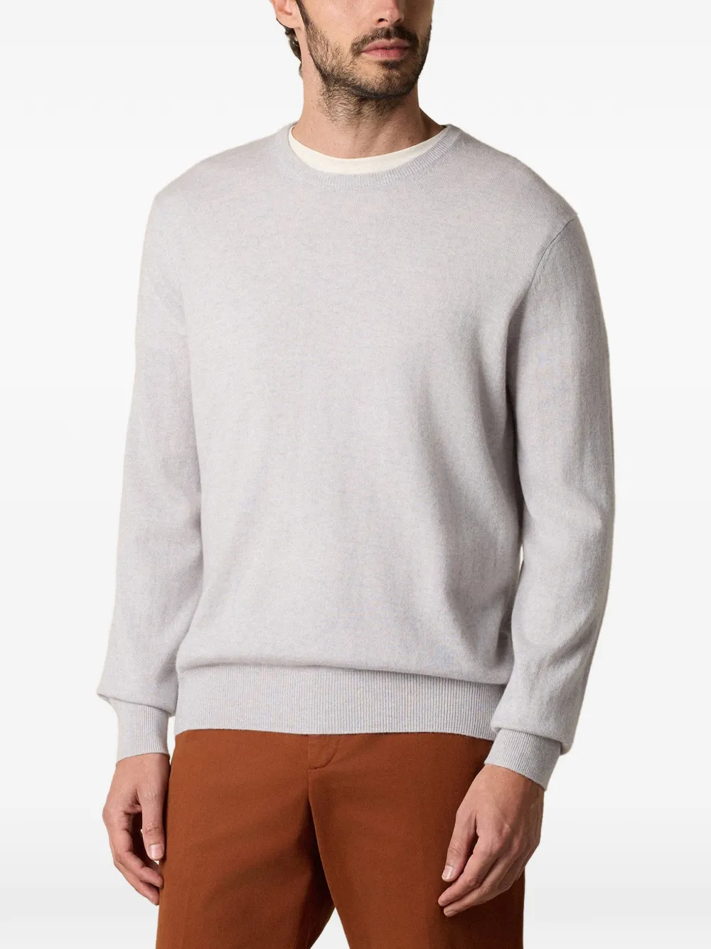 Brooks Brothers Trui met ronde hals Grijs