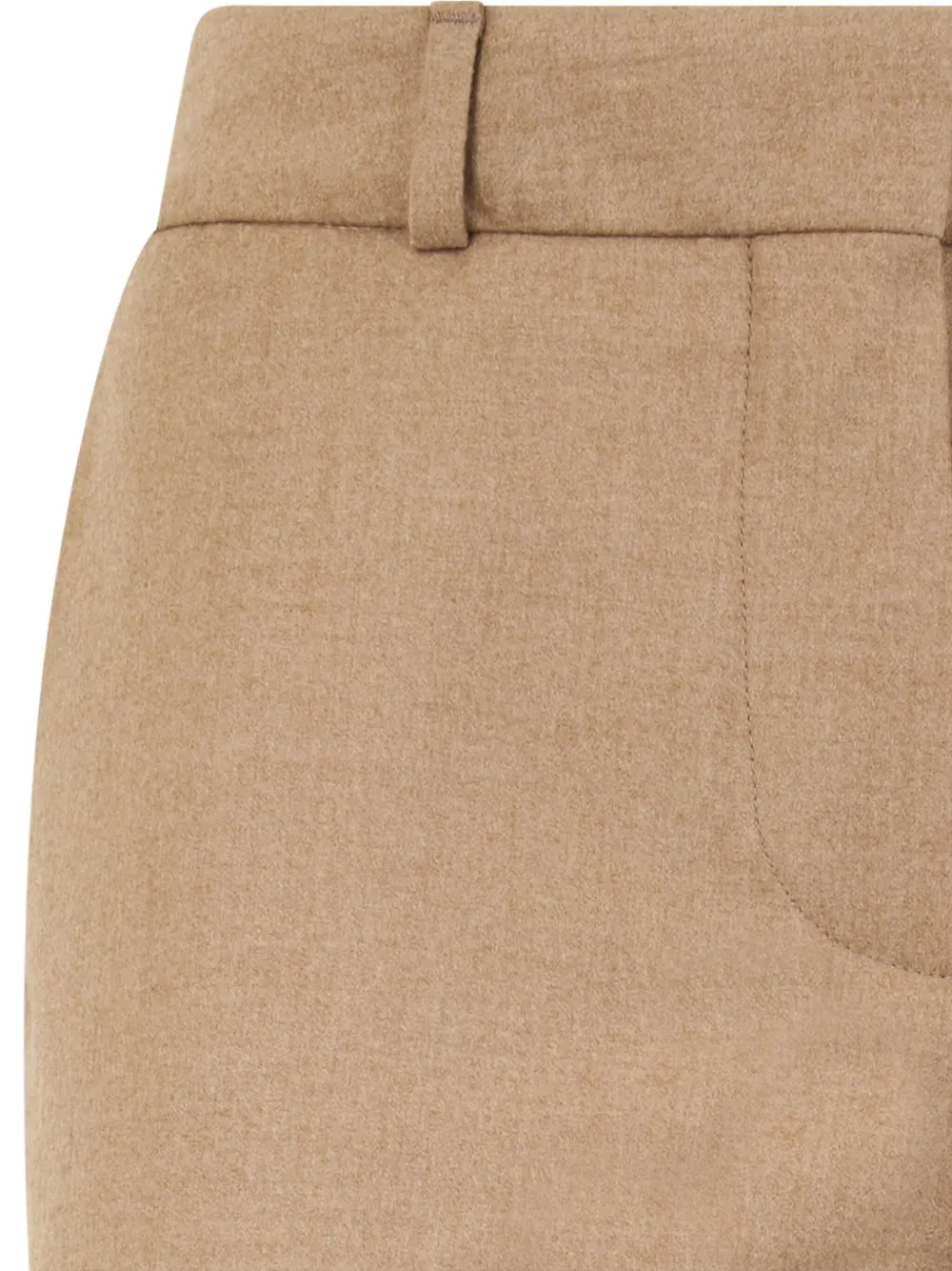 Brooks Brothers Flanellen broek van scheerwol - Beige