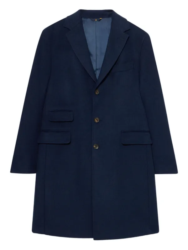 Brooks Brothers flap-pocket Coat | Blue | FARFETCH UK