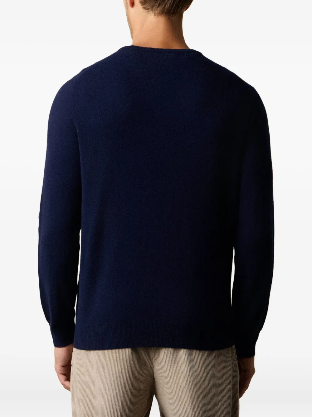 Brooks Brothers Lamswollen trui met ronde hals Blauw