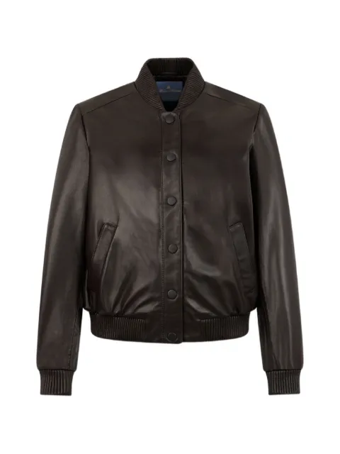 Brooks Brothers leather bomber jacket