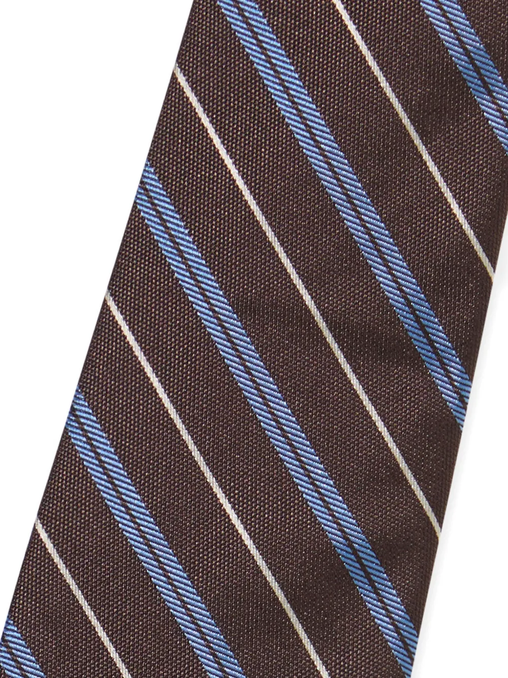  Brooks Brothers Regimental Striped Silk Tie - Brown 