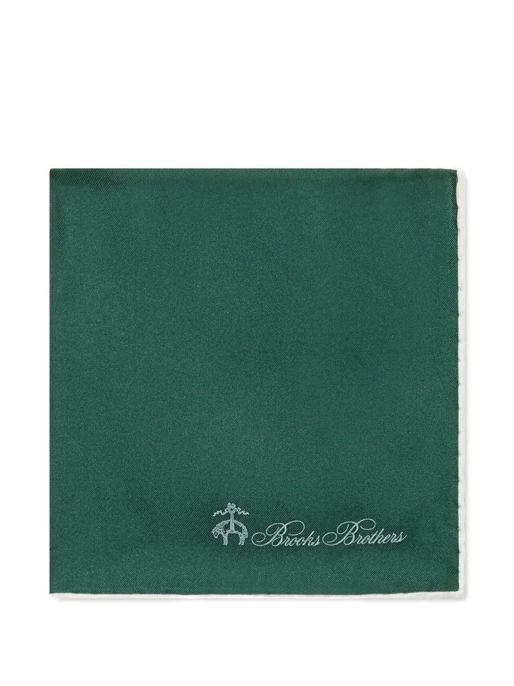 Brooks Brothers Fazzoletto da taschino in seta - Verde
