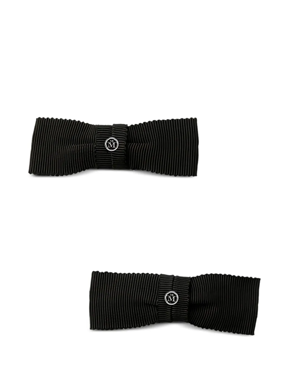Maison Michel grosgrain bow hair clip | Black | Image 1
