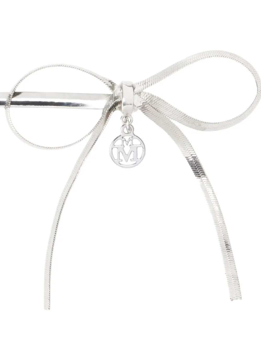 Maison Michel Bow-embellished Hair Slides In White