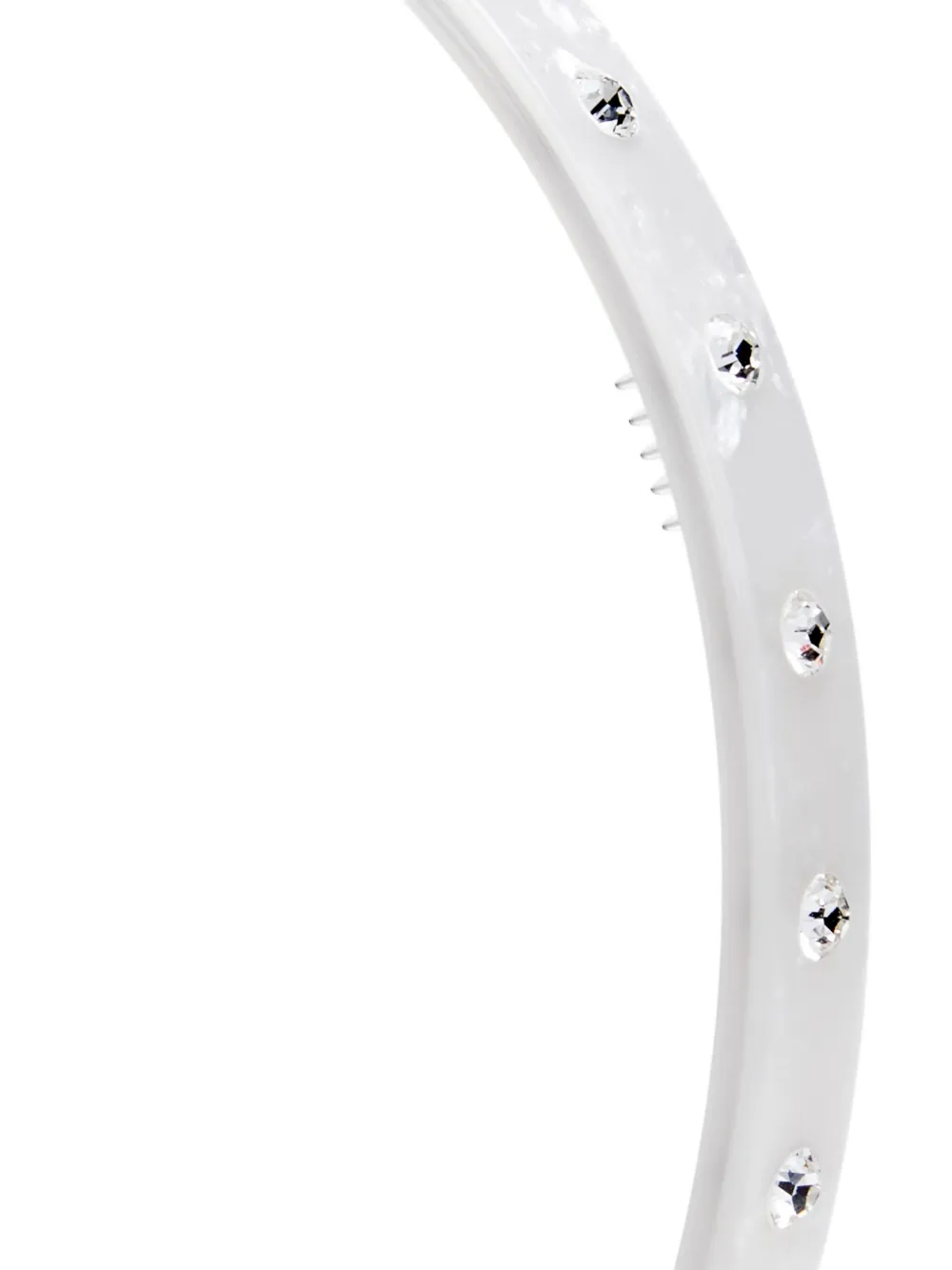 Maison Michel Crystal-embellished Headband In Silver