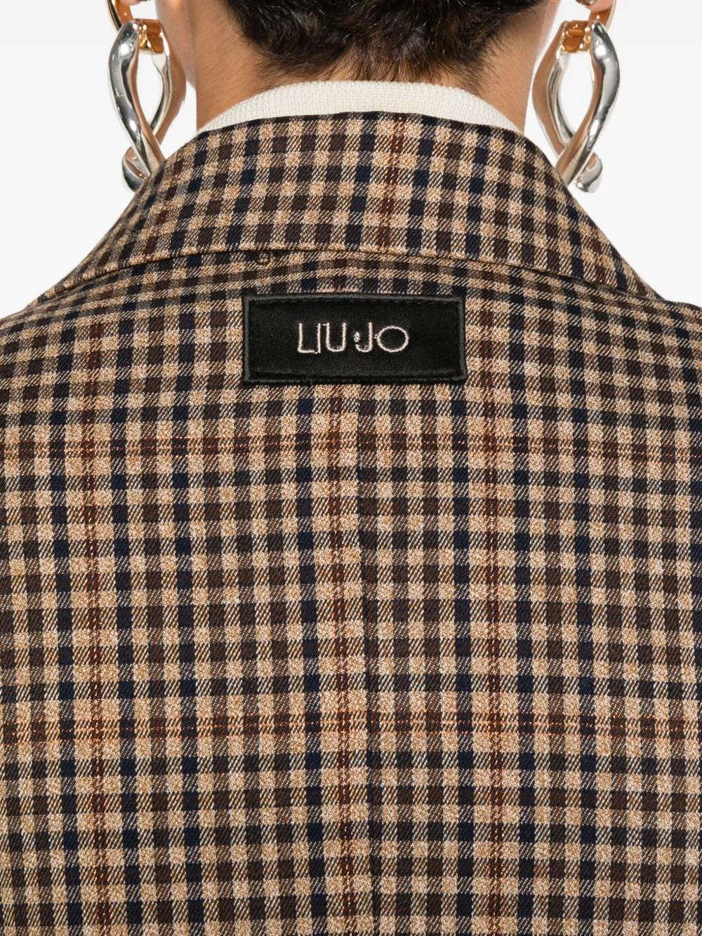 Liu •jo Single-breasted Blazer In Brown
