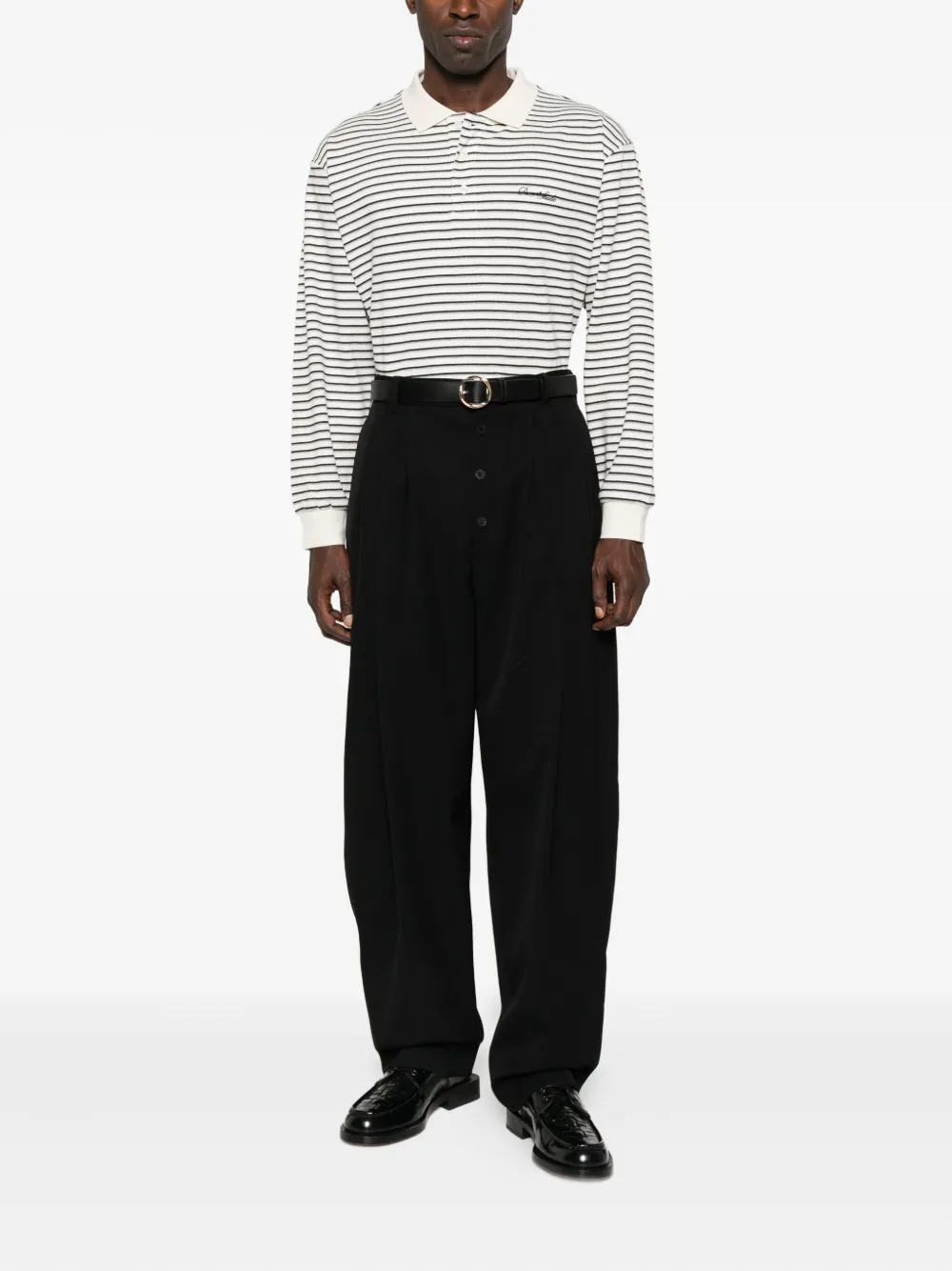 DUNST striped long-sleeve polo shirt | Women | Image 2