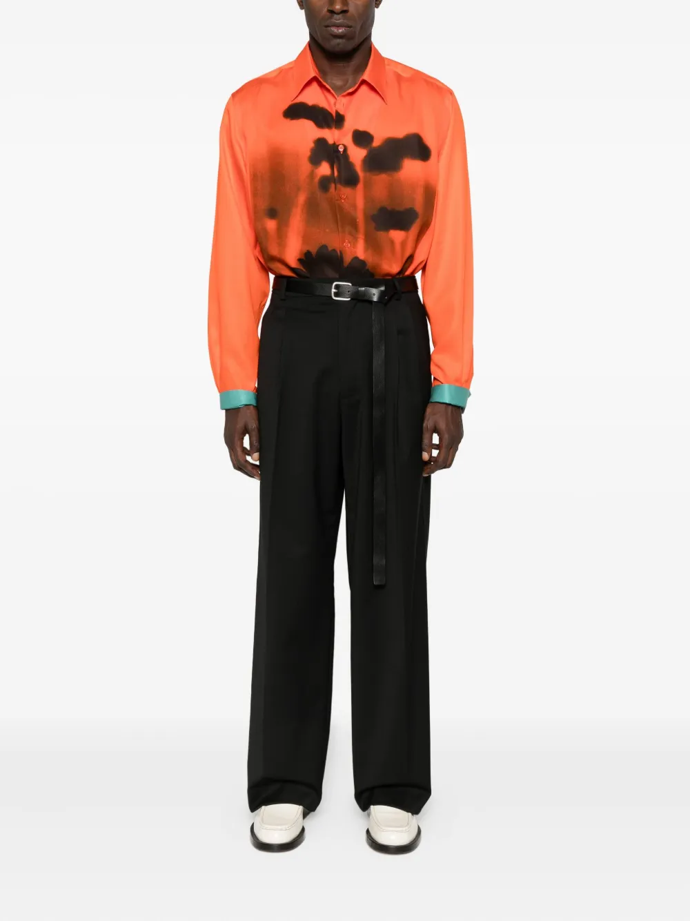 Paul Smith Field Flowers-print shirt - Oranje