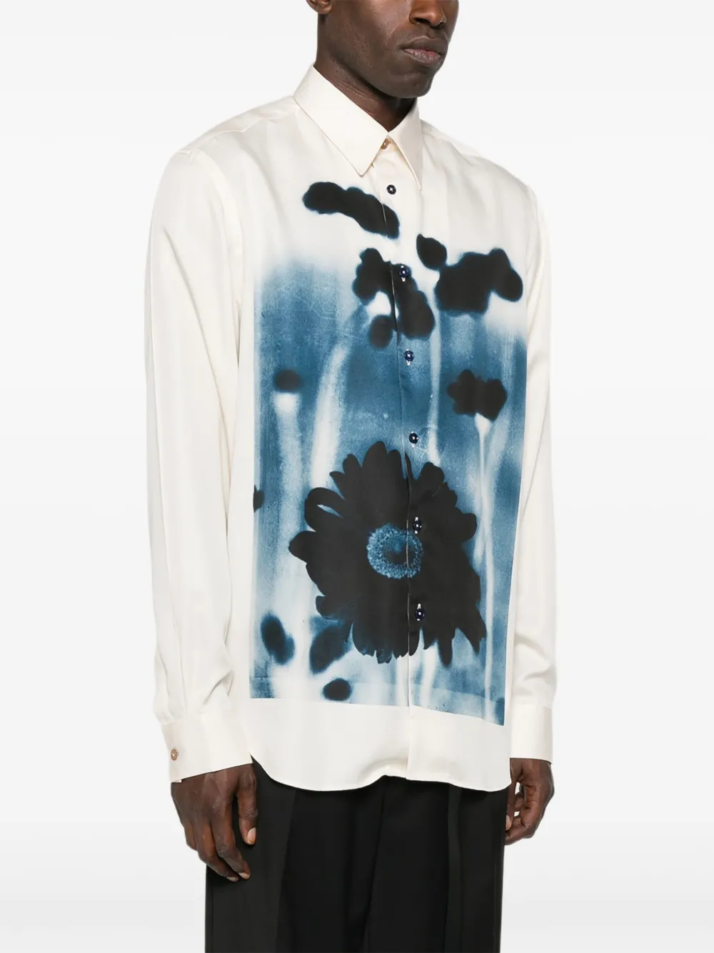 Paul Smith Overhemd met bloemenprint Wit