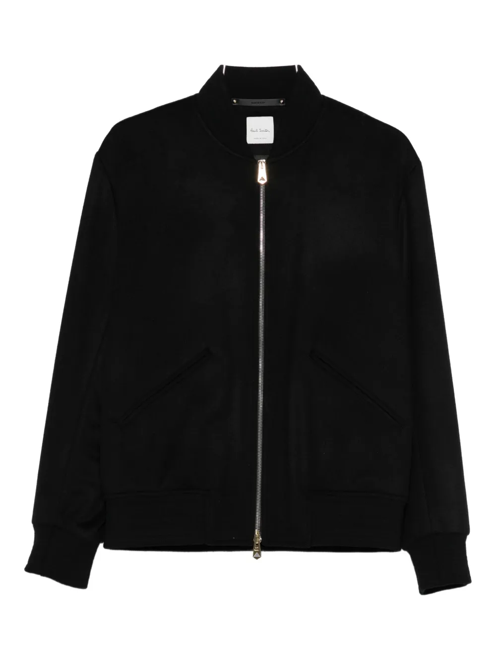 Paul Smith Zip-up Bomber Jacket In Black