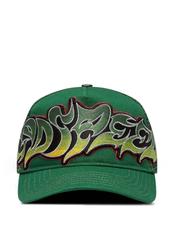 GODSPEED Neo Trucker ロゴ キャップ | グリーン | FARFETCH JP