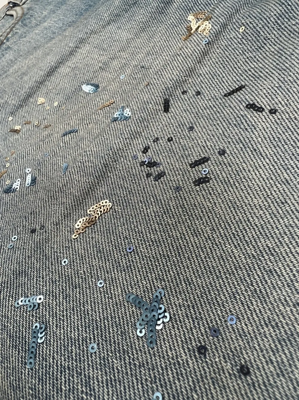 Purple Brand Paint-splatter Jeans In Blue
