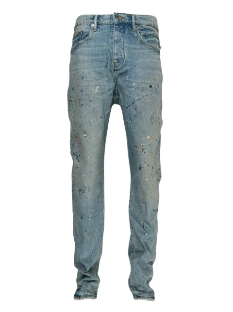 Purple Brand paint-splatter jeans