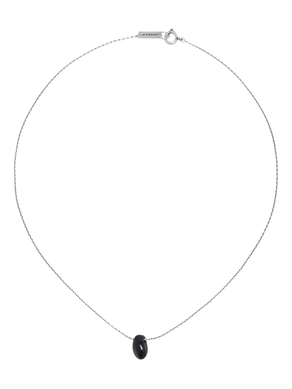 Isabel Marant Rock Pendant Necklace In Silver