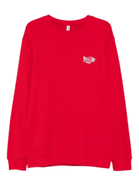 Moschino logo-embroidered sweatshirt