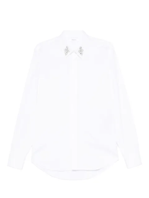 Alexander McQueen embellished-collar shirt