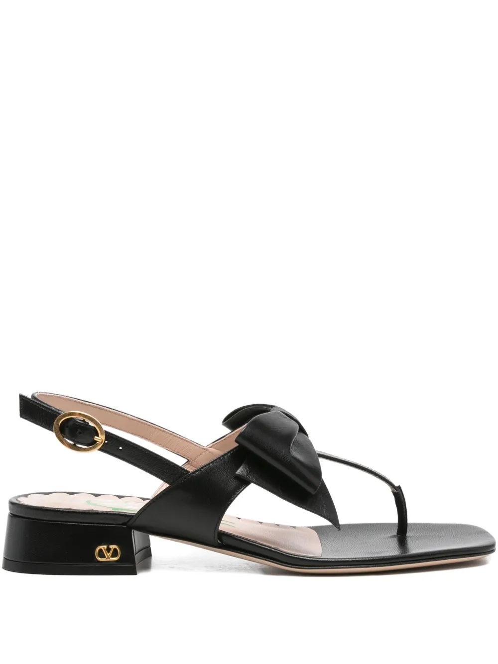Valentino Garavani bow-embellished sandals Black