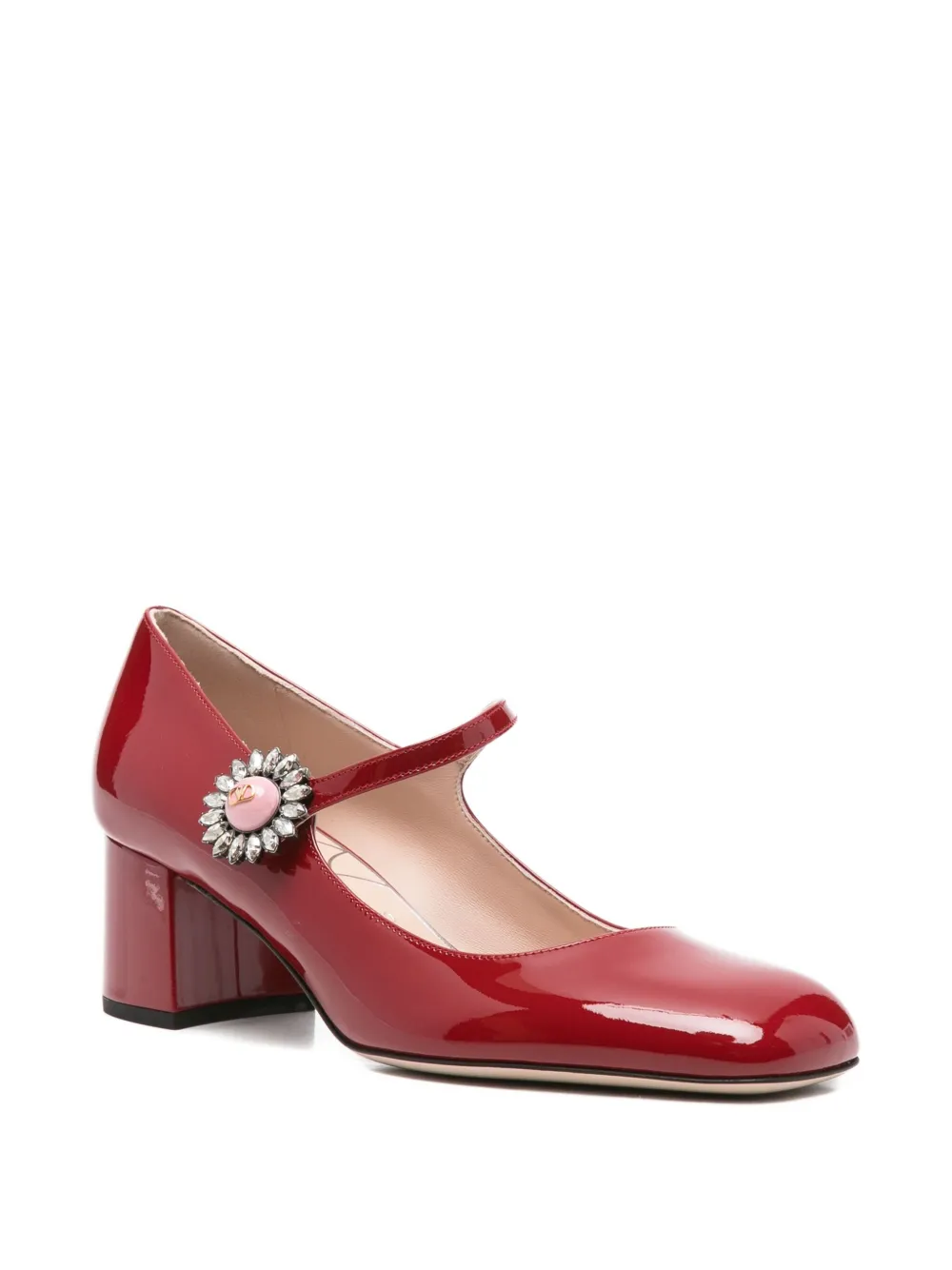 Valentino Garavani Pumps verfraaid met kristal Rood
