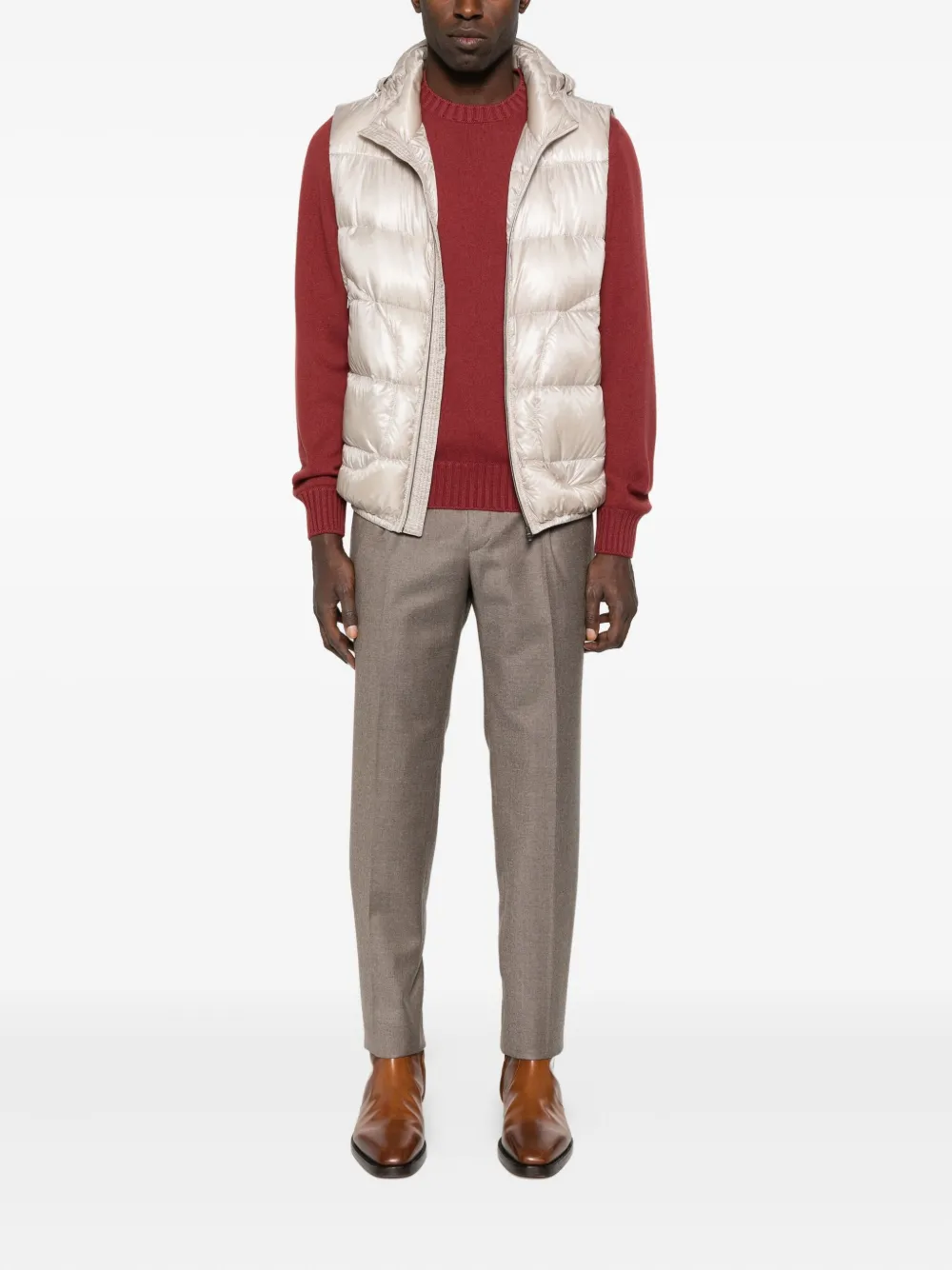 Vengera round-neck sweater - Rood