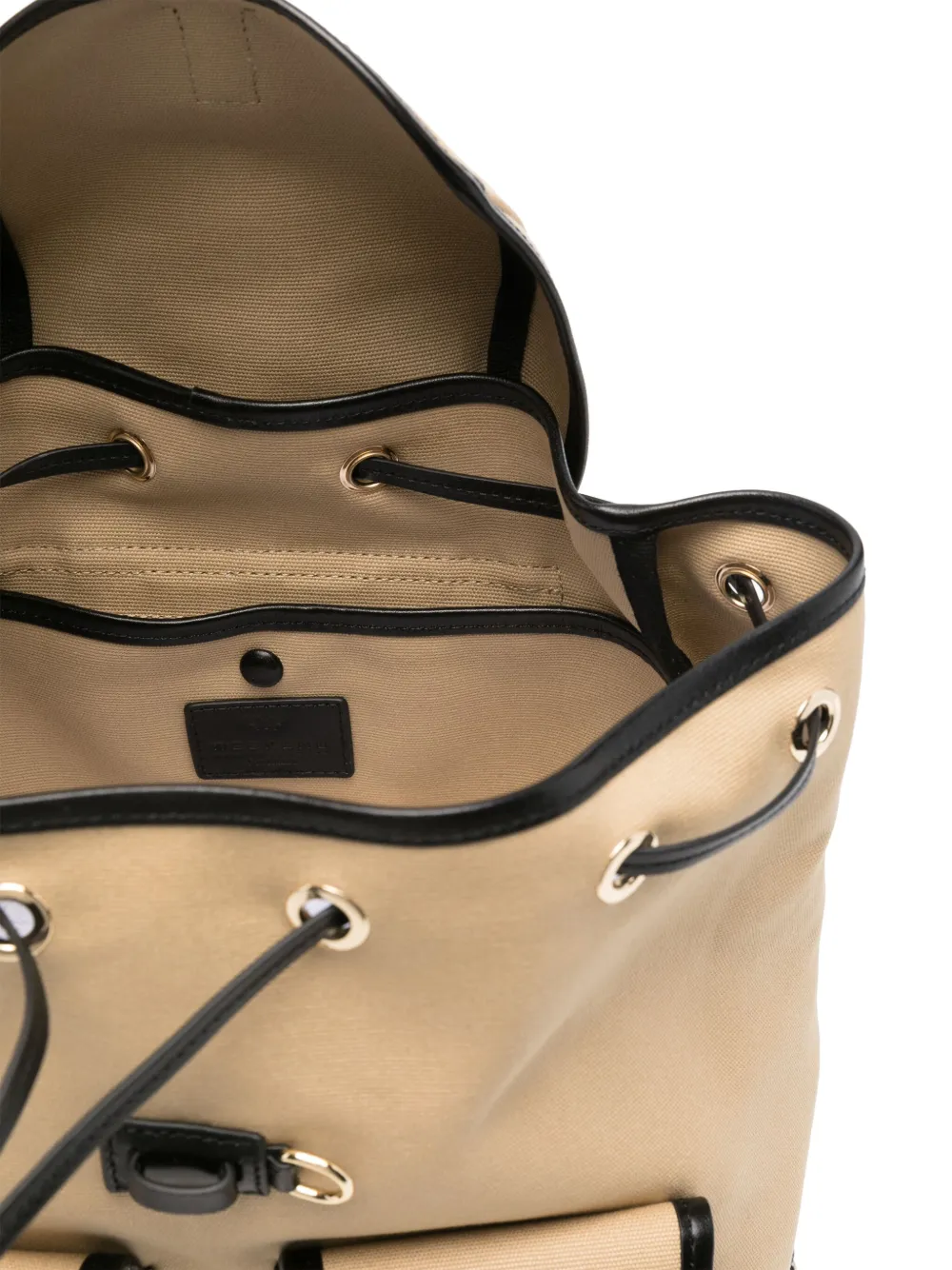 Weekend Max Mara Drawstring Flap-pocket Backpack In Neutral