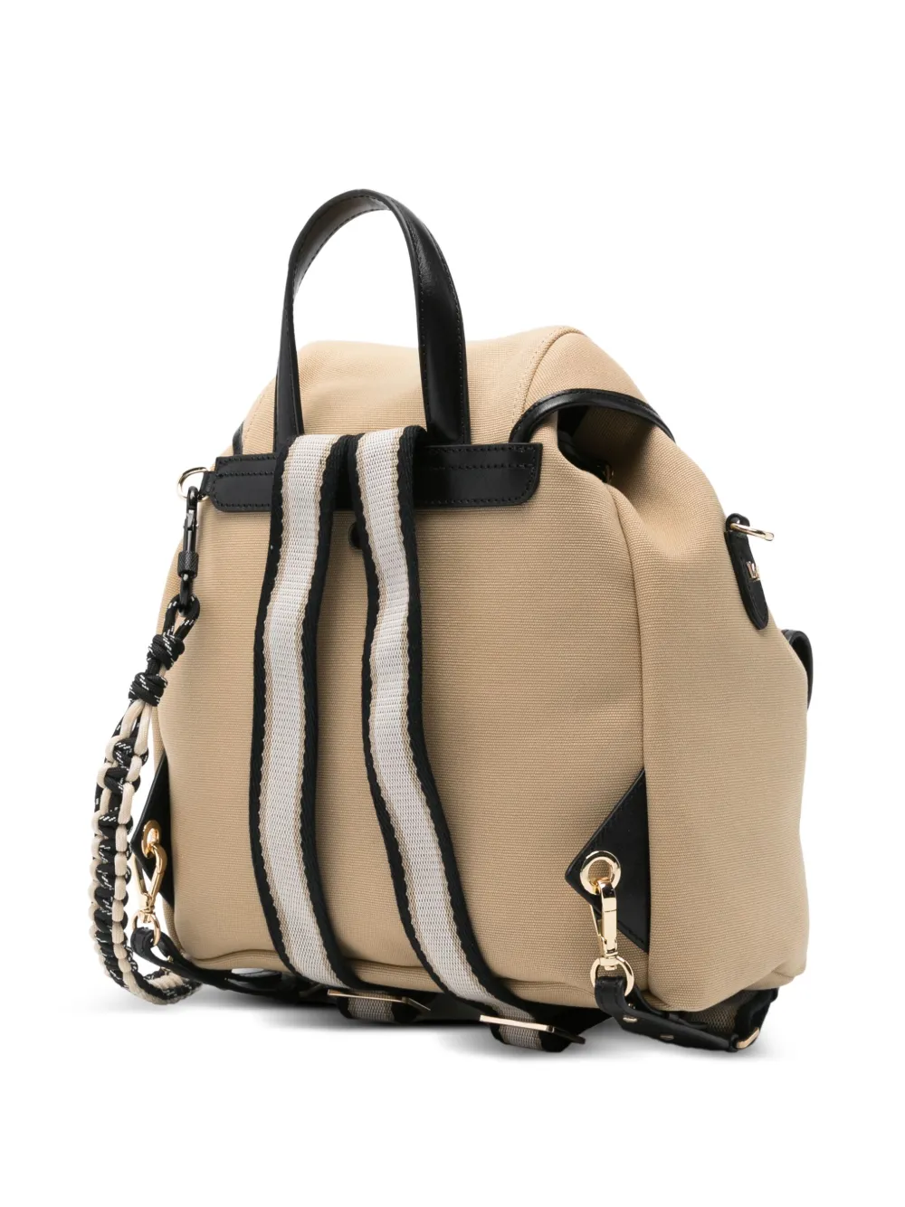 Weekend Max Mara Drawstring Flap-pocket Backpack In Neutral