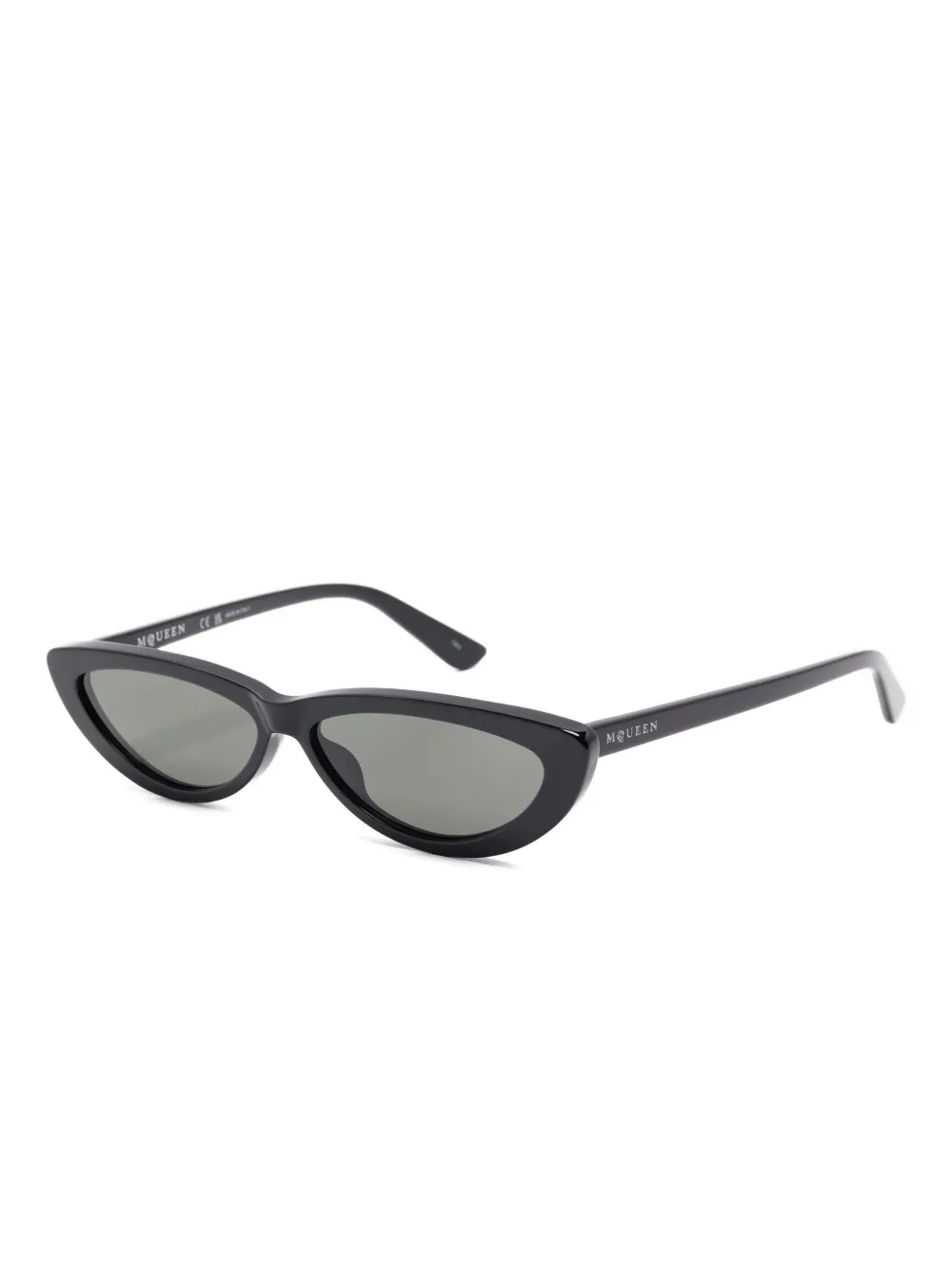 Alexander McQueen Eyewear Zonnebril met cat-eye montuur - Zwart
