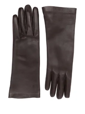 Maison Margiela フィンガーレス レザー手袋 | ブラウン | FARFETCH JP
