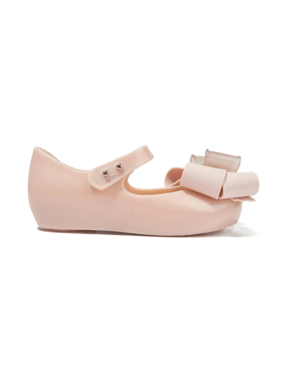 Mini Melissa bow-detail ballerinas Pink