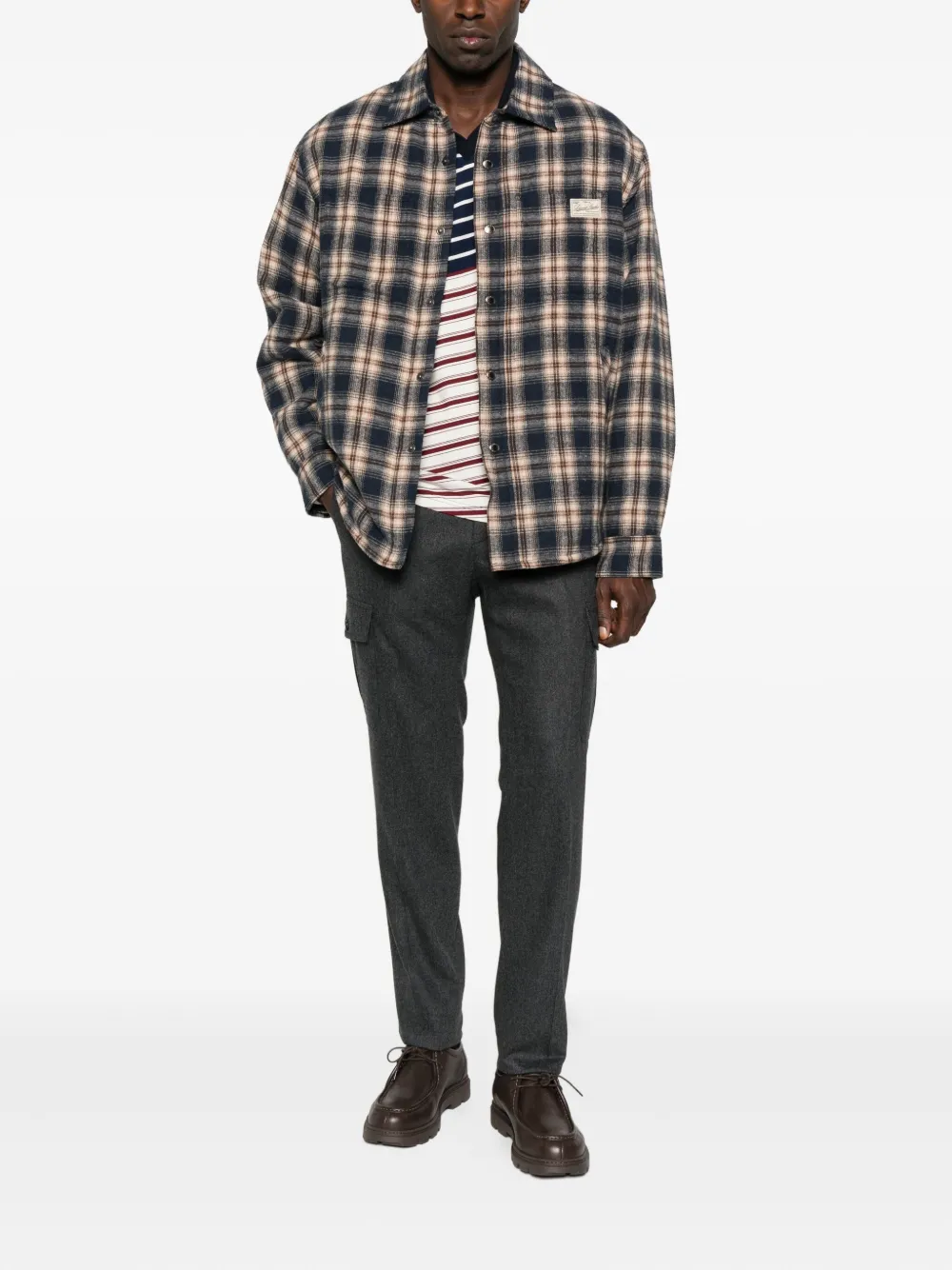 DUNST checked shirt - Blauw