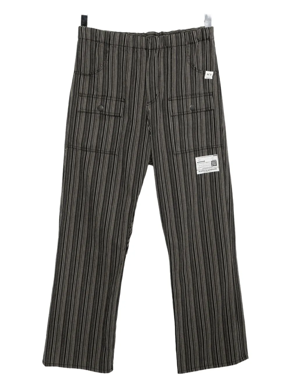 Maison MIHARA YASUHIRO logo-patched straight-leg pants | Black | Image 1